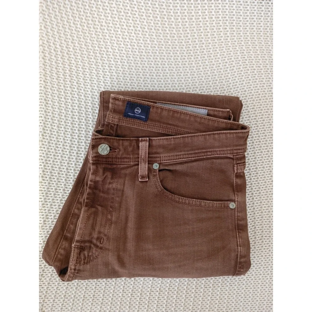 AG‎ Graduate Tailored Leg NWOT Brown Jeans Mens 32x33 Vault Premium Denim $198